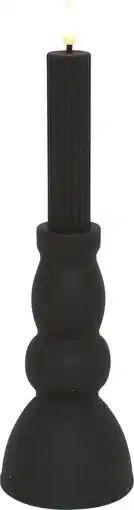 Intratuin Countryfield LED kaars Tabe zwart D 8 H 28 cm aanbieding