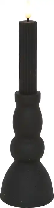 Intratuin Countryfield LED kaars Tabe zwart D 8 H 28 cm aanbieding