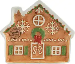 Intratuin Kitchen Goods & More bord Peperkoekhuis bruin 15 x 14 x 2 cm aanbieding