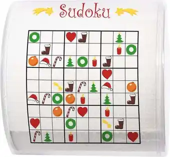 Intratuin Paper + Design toiletpapier Kerst xmas sudoku 3-laags aanbieding