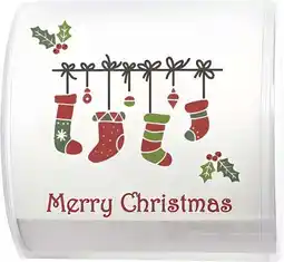 Intratuin Paper + Design toiletpapier Kerst xmas stockings 3-laags aanbieding