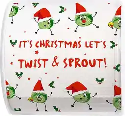 Intratuin Paper + Design toiletpapier Kerst twist and sprout 3-laags aanbieding