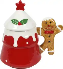 Intratuin Mok Gingerbreadman rood 500 ml aanbieding