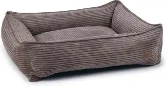 Intratuin Designed by Lotte hondenmand Ribbed bruin 80 x 70 x 22 cm aanbieding