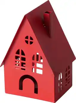 Intratuin Boltze lantaarn Dover rood 16 x 13,3 x 37,5 cm aanbieding