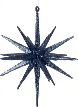 Intratuin Intratuin kerst ornament Jens ster donkerblauw D 15 H 15 cm aanbieding