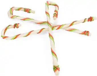 Intratuin Beeztees kauwbot Kerst zuurstok rund 16 stuks aanbieding