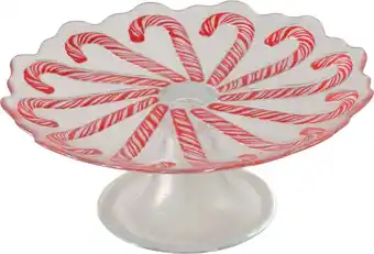 Intratuin Boltze taartplateau Swila rood D 21 H 9 cm aanbieding