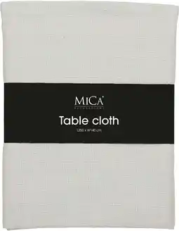 Intratuin Mica Decorations tafelkleed Villia groen 250 x 140 cm aanbieding