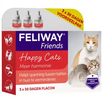 Pets Place Feliway Friends Navulling - Anti stressmiddel - per 3 stuks aanbieding