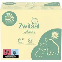 Etos Zwitsal Lotion Billendoekjes 15 x 65 Stuks aanbieding