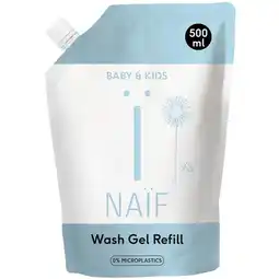 Etos Naïf Baby & Kids Reinigende Wasgel Navulverpakking 500 ML aanbieding