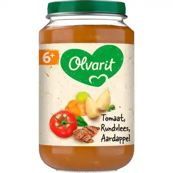Etos Olvarit Tomaat Rundvlees Aardappel Wortel Babyhapje 6+ maanden 200 GR aanbieding