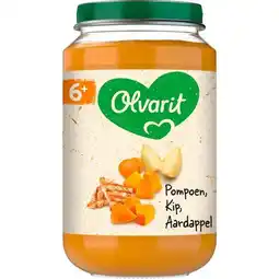 Etos Olvarit Pompoen Kip Aardappel Babyhapje 6+ maanden 200 GR aanbieding