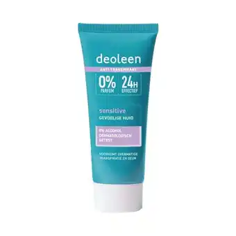 Etos Deoleen Sensitive Anti-Transpirant Deodorant Crème 50 ML aanbieding