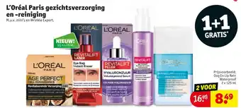 Kruidvat L'Oréal Paris gezichtsverzorging en Reiniging aanbieding