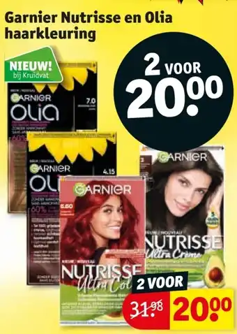 Kruidvat Garnier Nutrisse en Olia haarkleuring aanbieding
