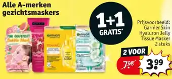 Kruidvat Alle A Merken Gezichtsmaskers aanbieding