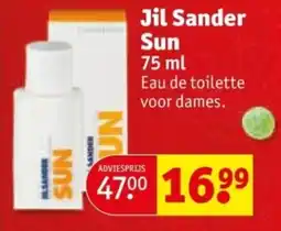 Kruidvat Jil Sander Sun aanbieding