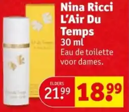 Kruidvat Nina Ricci L'Air Du Temps aanbieding