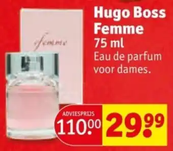 Kruidvat Hugo Boss Femme aanbieding