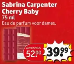 Kruidvat Sabrina Carpenter Cherry Baby aanbieding