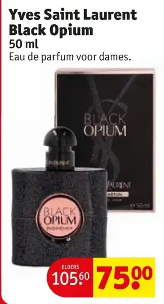 Kruidvat Yves Saint Laurent Black Opium aanbieding