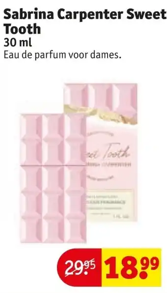 Kruidvat Sabrina Carpenter Sweet Tooth aanbieding