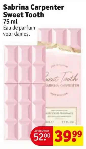 Kruidvat Sabrina Carpenter Sweet Sabrina aanbieding