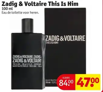 Kruidvat Zadig & Voltaire This Is Him aanbieding