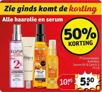 Kruidvat Alle haarolie en serum aanbieding