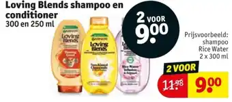 Kruidvat Loving Blends shampoo en conditioner aanbieding