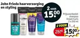 Kruidvat John Frieda haarverzorging en styling aanbieding