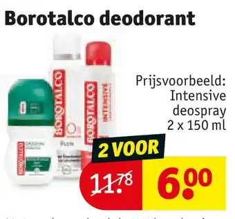 Kruidvat Borotalco deodorant aanbieding