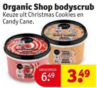 Kruidvat Organic Shop bodyscrub aanbieding