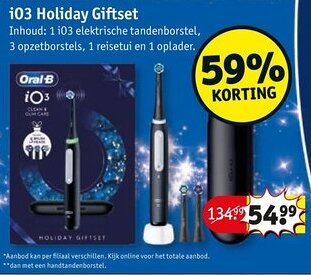 Kruidvat Oral-B iO3 Holiday Giftset aanbieding