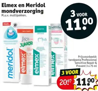 Kruidvat Elmex en Meridol mondverzorging aanbieding