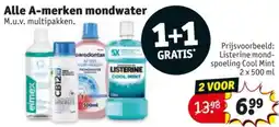 Kruidvat Alle A-merken mondwater aanbieding