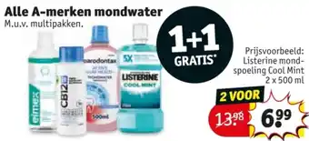 Kruidvat Alle A-merken mondwater aanbieding