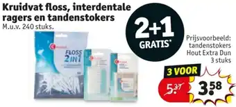 Kruidvat Kruidvat floss, interdentale ragers en tandenstokers aanbieding