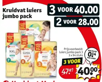 Kruidvat Kruidvat luiers jumbo pack aanbieding