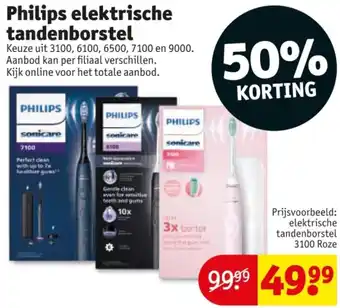 Kruidvat Philips elektrische tandenborstel aanbieding
