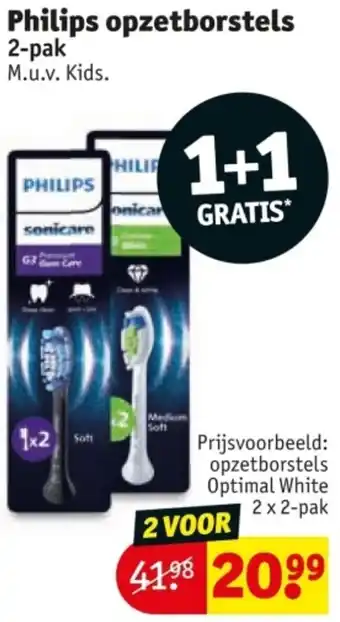 Kruidvat Philips Opzetborstels aanbieding