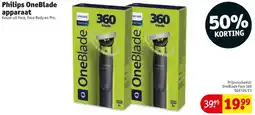 Kruidvat Philips OneBlade apparaat aanbieding