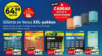 Kruidvat Gillette en Venus XXL pakken aanbieding