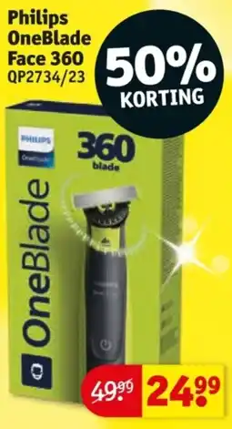 Kruidvat Philips OneBlade Face 360 QP2734/23 aanbieding