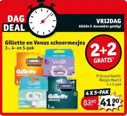 Kruidvat Gillette en Venus scheermesjes aanbieding