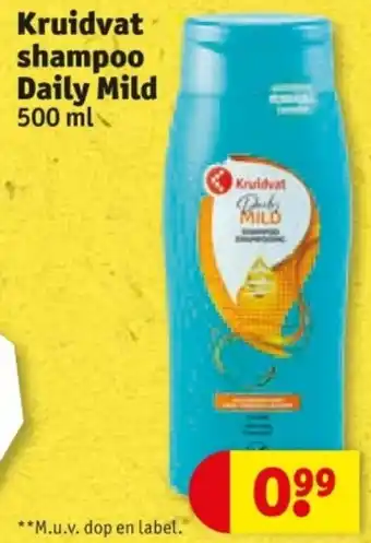 Kruidvat Kruidvat shampoo Daily Mild aanbieding