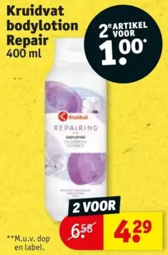Kruidvat Kruidvat Bodylotion Repair aanbieding