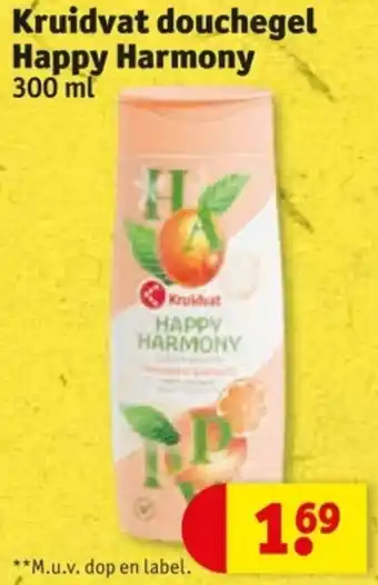 Kruidvat Kruidvat douchegel Happy Harmony aanbieding